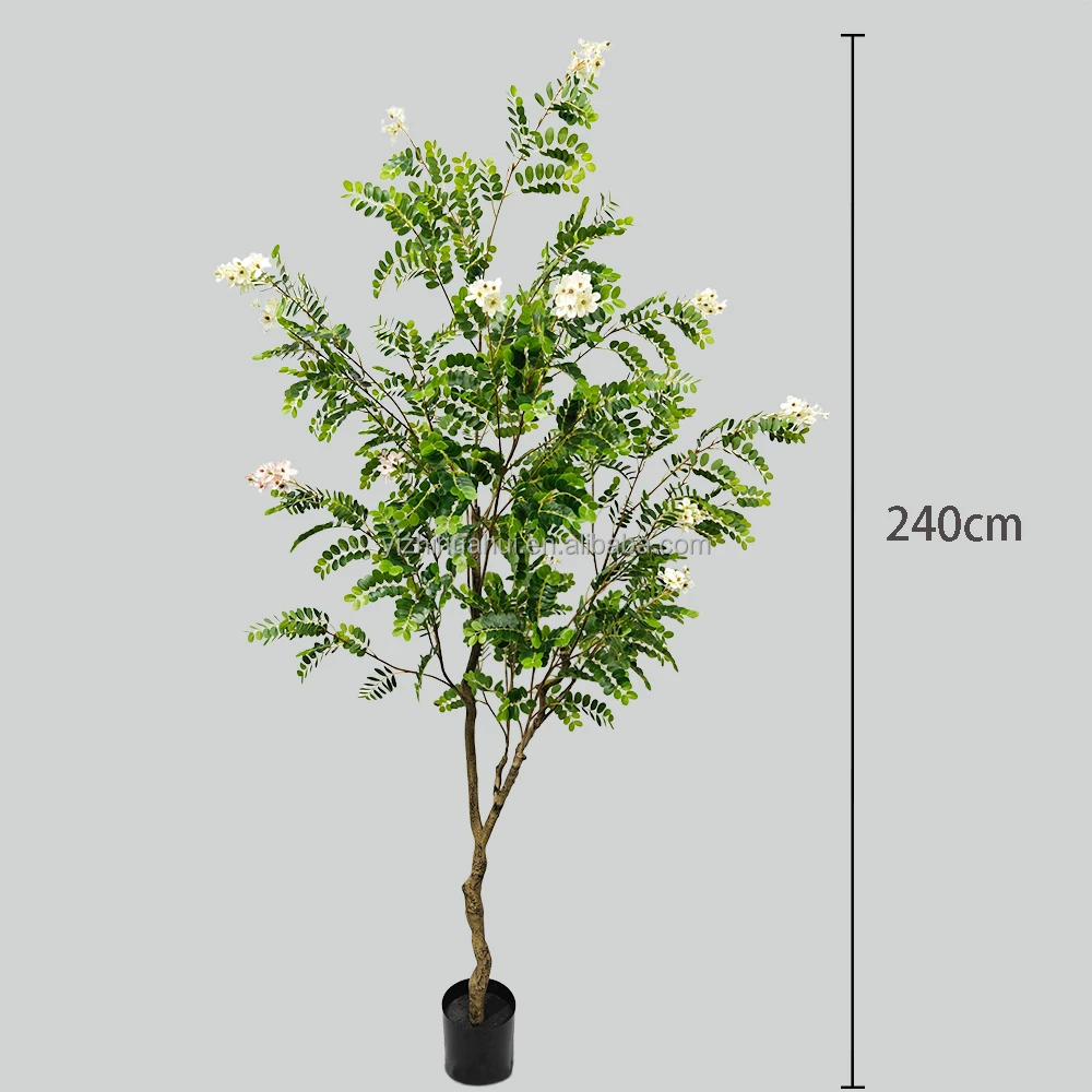 new product faux bonsai tree locust tree decoration pot plants with artificial flowers garden landscape plant artificial plant