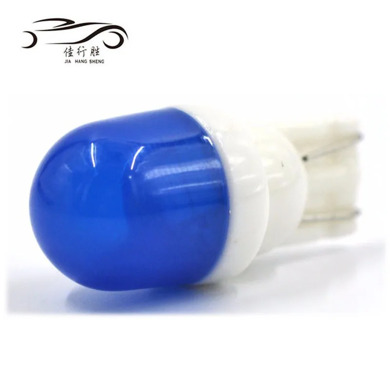 1W T10 W5W Ceramic 2 smd 5630 5730 2SMD LED Lens car Light 194 168 lights Bulb 6 colors dc 12V mini driving light