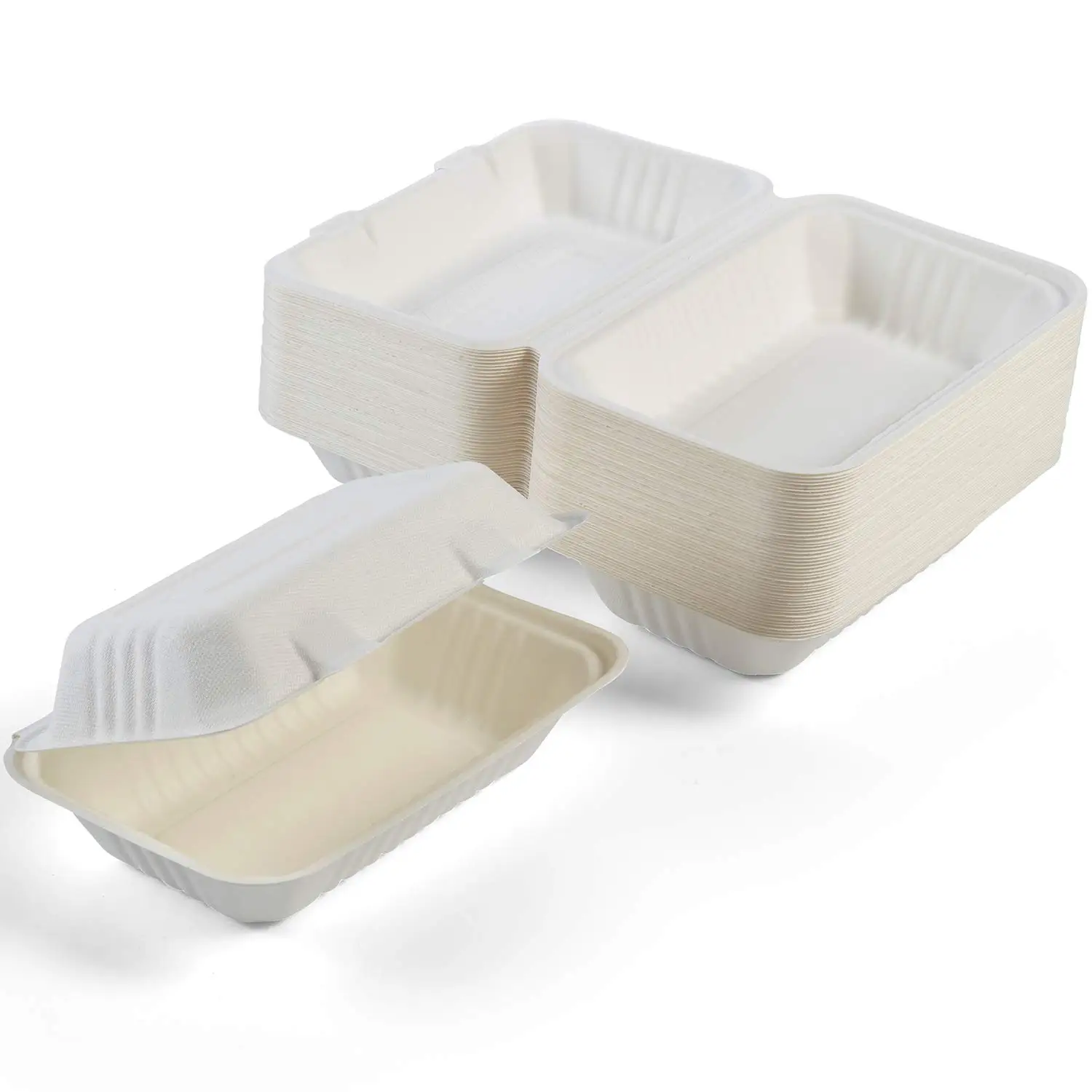 LOKYO fast food hotdog eco friendly compostable disposable to go lunch boxes take out food containers