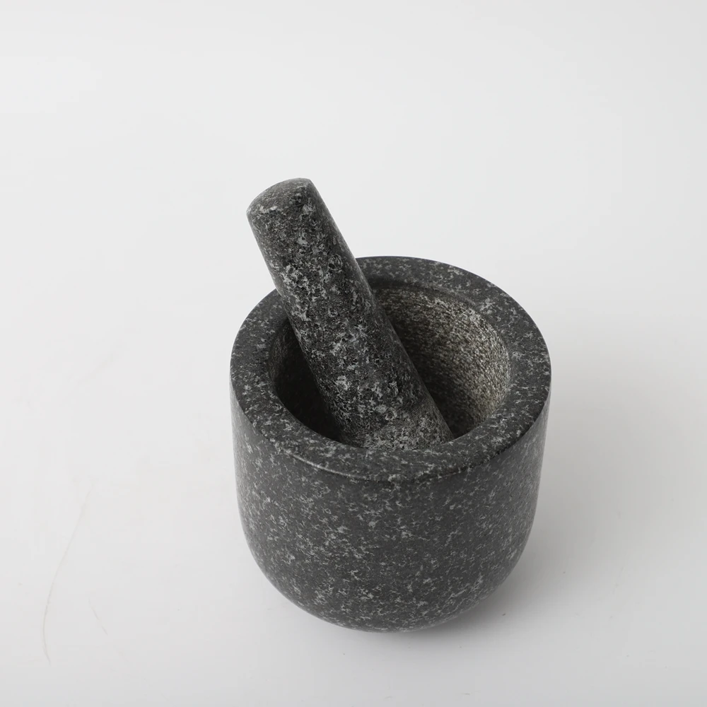 Hot Selling Factory Natural Granite Pestle and Mortar Stone Mortar and Pestle set