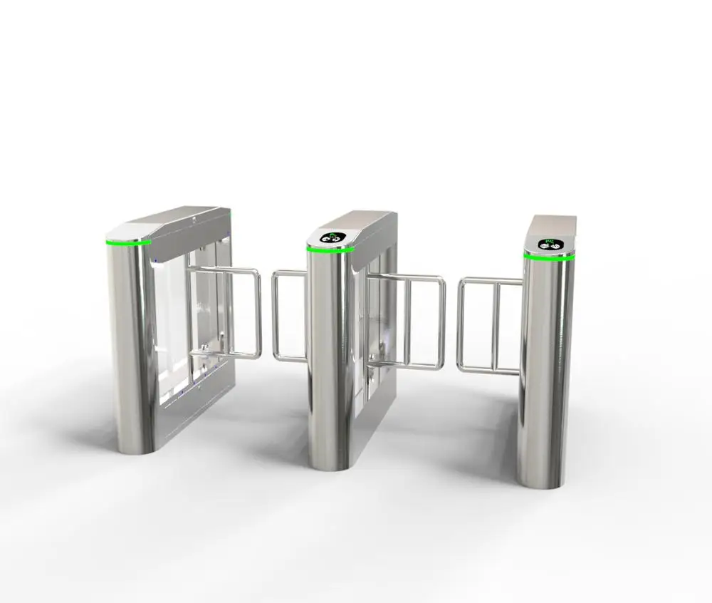 Fingerprint Access Control Swing Turnstile Barriers Gate Electronic Turnstile Door
