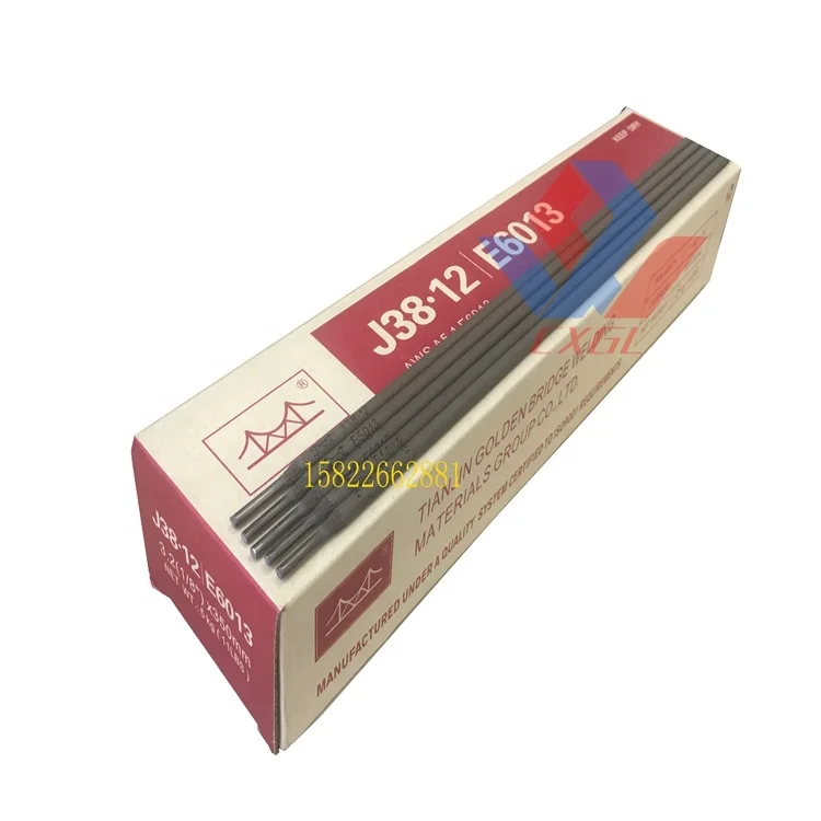 Golden bridge welding electrode tianjin factory J38.12 E6013