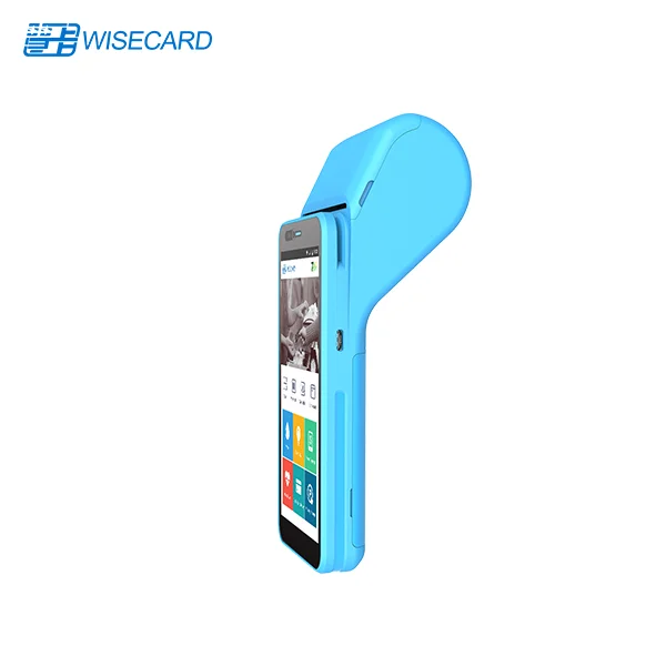 Wisecard WCT-T80 портативный Android 12 POS-терминал с сенсорным экраном Встроенный термопринтер и NFC кард-ридер
