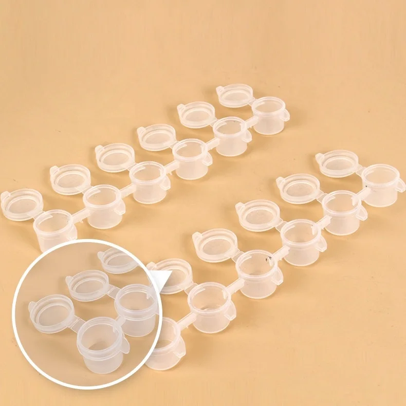Plastic Empty Acrylic Paint Pots Strips & Paint Container for Art Supplies