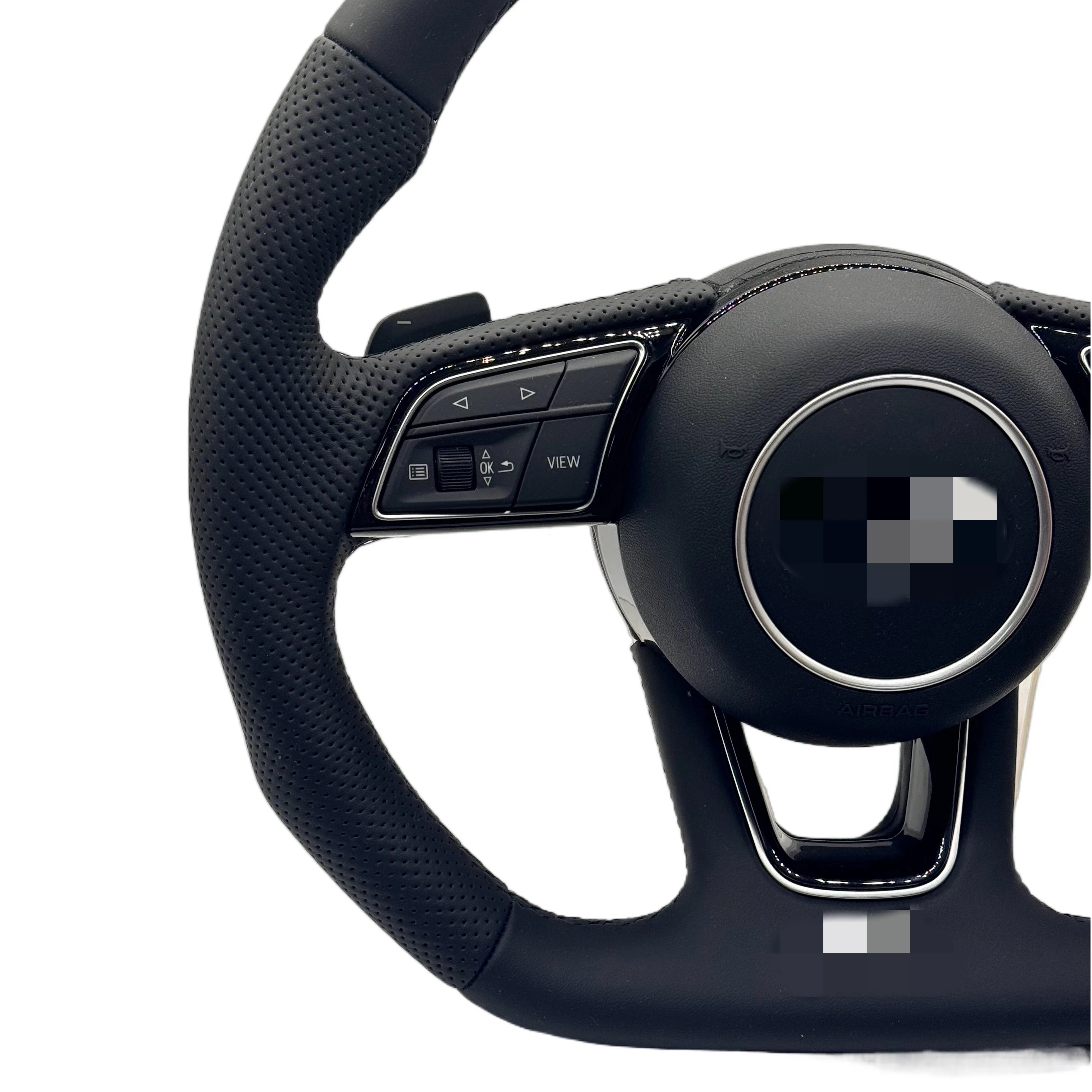 Full Perforated Leather Steering Wheel for Audi S5 Q5 SQ5 A4 B9 RS3 RS4 RS5 TT TTRS A1 A3 S3 8V S4 S5 Q5 SQ5 A6 A7