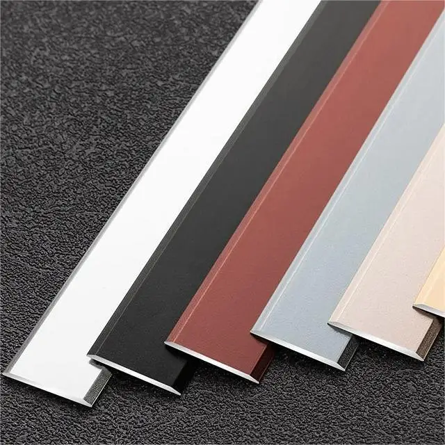 Golden Stainless Steel Flat Self-adhesive Tile Trim For Furniture Wall Floor Transition Strip Self Backed Adhesive Strip