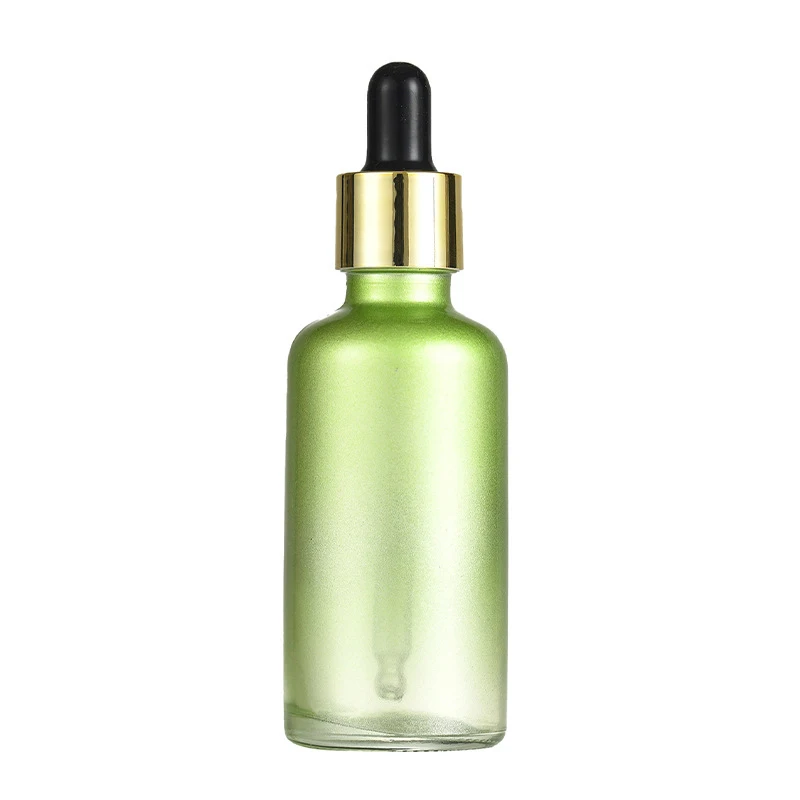 20 ml 30 ml 50 ml 100 ml Multicolor Glass Eye Dropper Tincture Glass Bottles for Essential Oils with Golden Top Cap