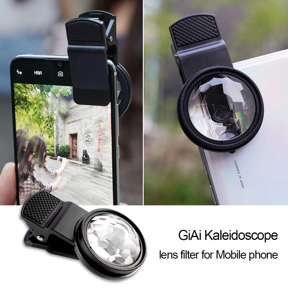 37mm Special Effect Kaleidoscope Filter Prism Len Camera Phone Filter For Smartphone