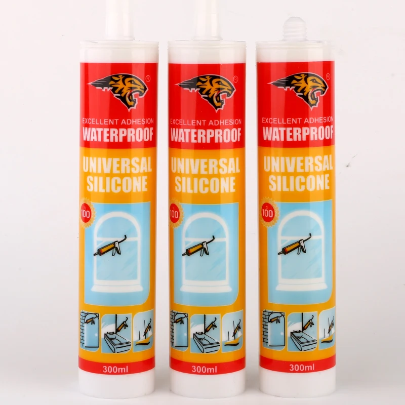Transparent Silicone Sealant Easy Sealing Waterproof Neutral Construction for Glass