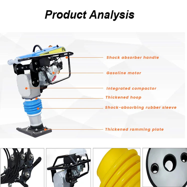85kg earth sand soil juming tamping rammer with wacker design