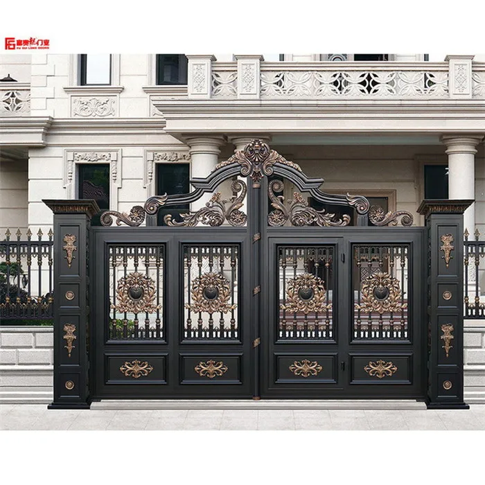 wholesale good quality  easily assembled aluminum  villa and courtyard  main gate