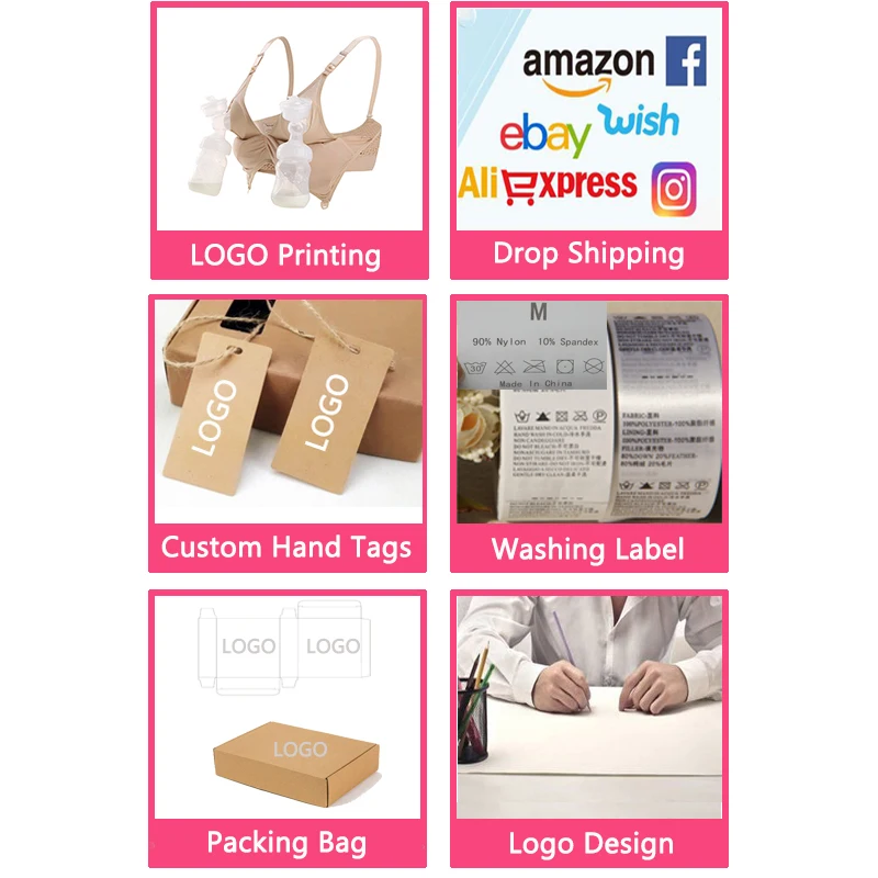 Wholesale All-in-One Breathable Wireless Pregnancy Seamless Hands-Free Breast Pumping Maternity Nursing Breastfeeding Bra