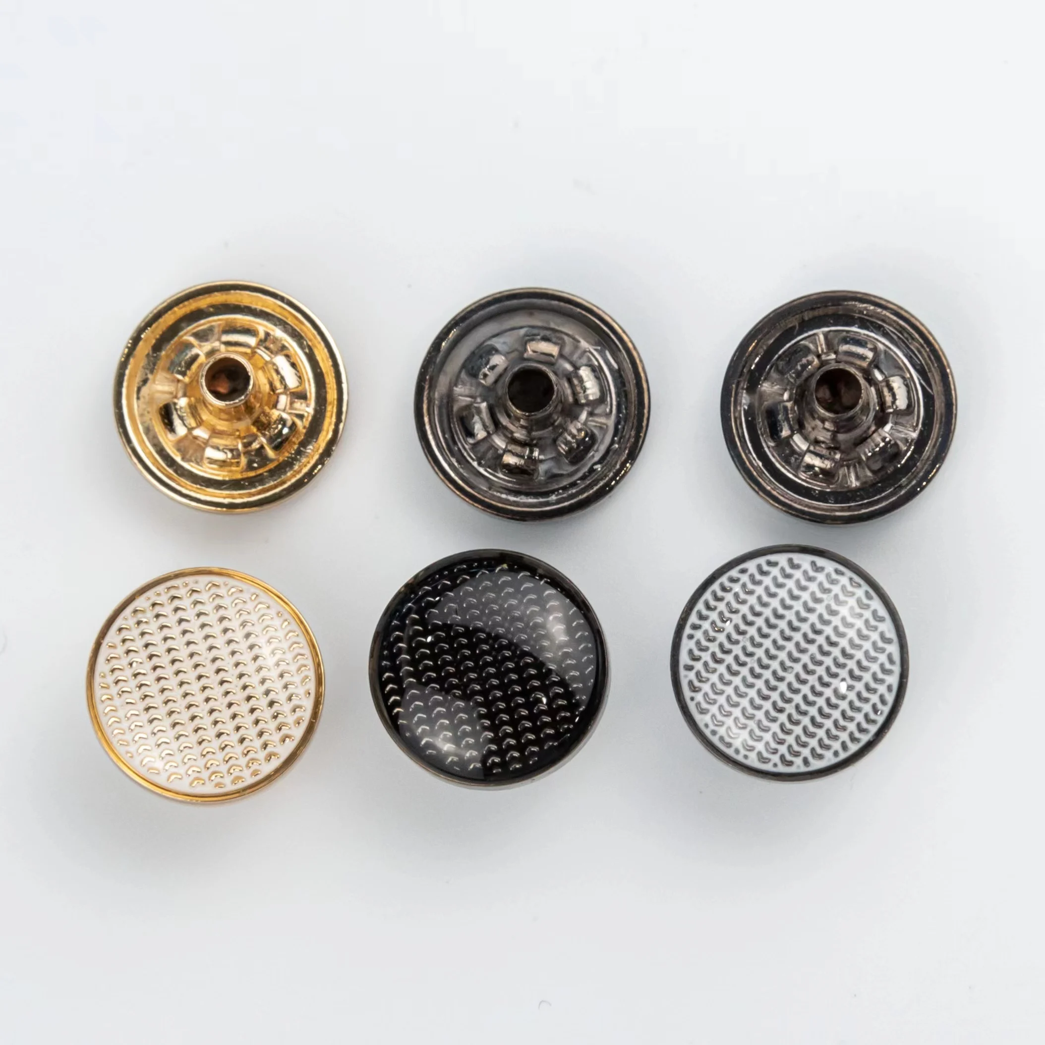 New design 4 parts press garment accessory zinc alloy thobe button metal snap button