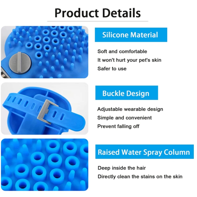 Outdoor Washing Shower Attachment Sprayer Scrubber Bathtub Hose For Dog Pet