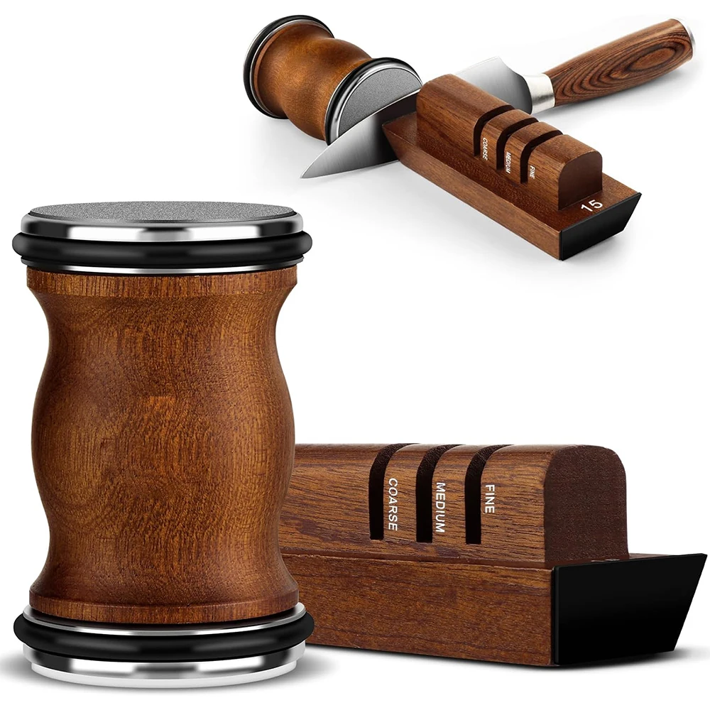 FLYWOD kitchen gadgets diamond scissors sharpener tools kit electric knife sharpener 15&20 degrees rolling knife sharpener