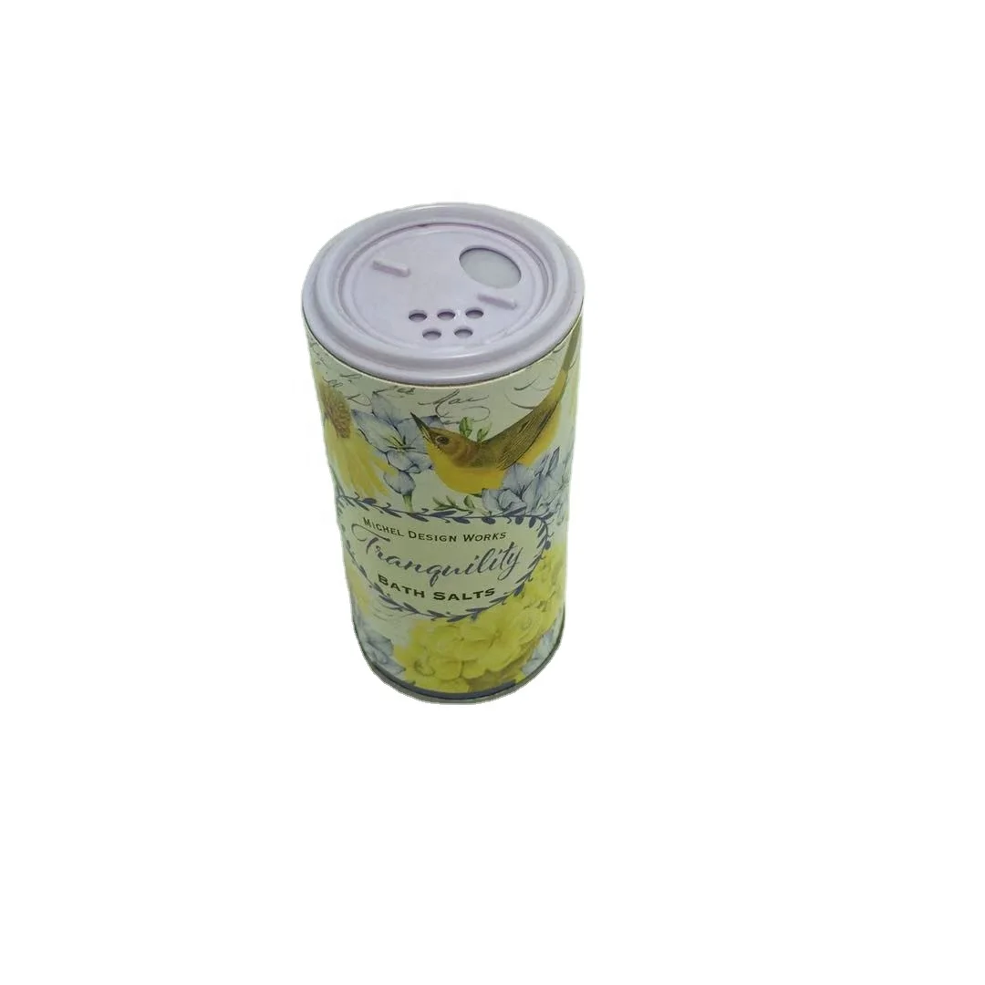 Custom made eco friendly cardboard shaker Kraft paper tube spice salt packaging for powder
