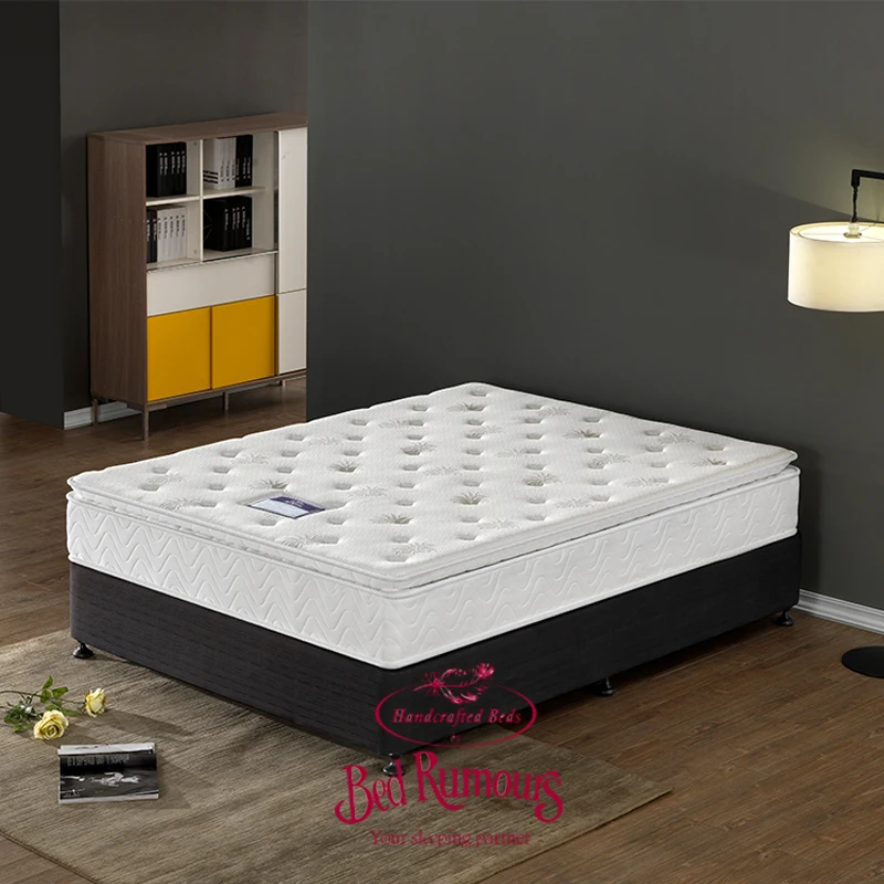 King twin queen size cooling gel memory foam sponge compress pocket spring mattress