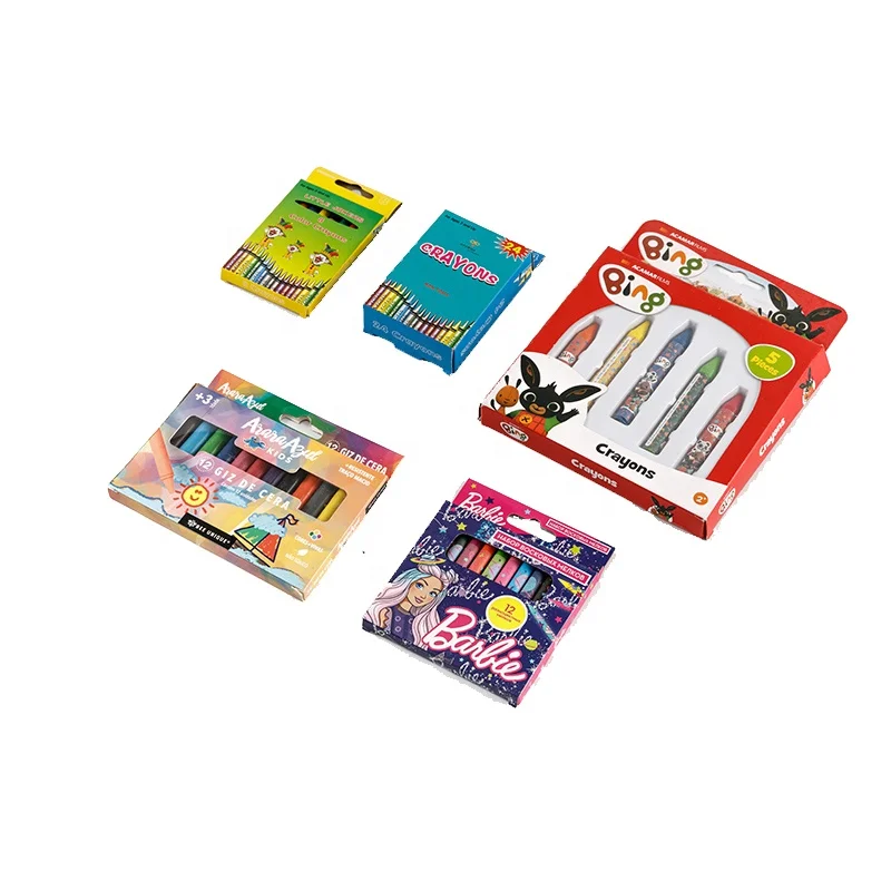 10 Colors Wax Premium Small Crayon for School Children In color box made in ningbo changxiang