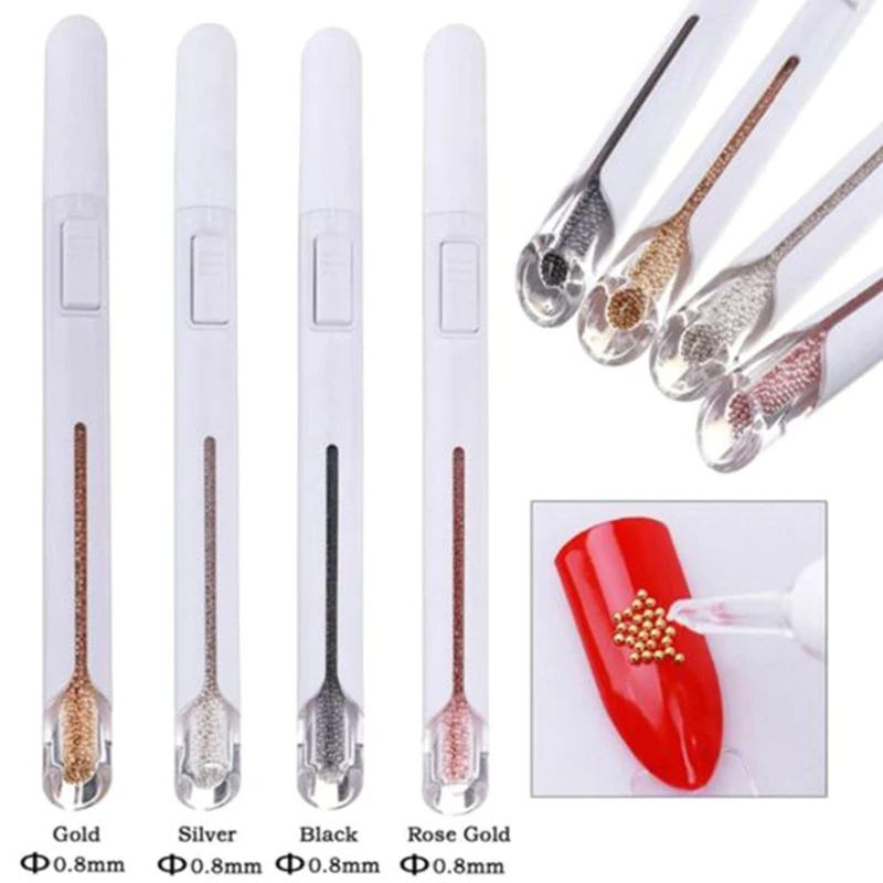 Bead Diameter Steel Beads Picking Dotting Pen Nail Art Tool Pick Up Small Ball Caviar Manicure Accessories Dotting Tool