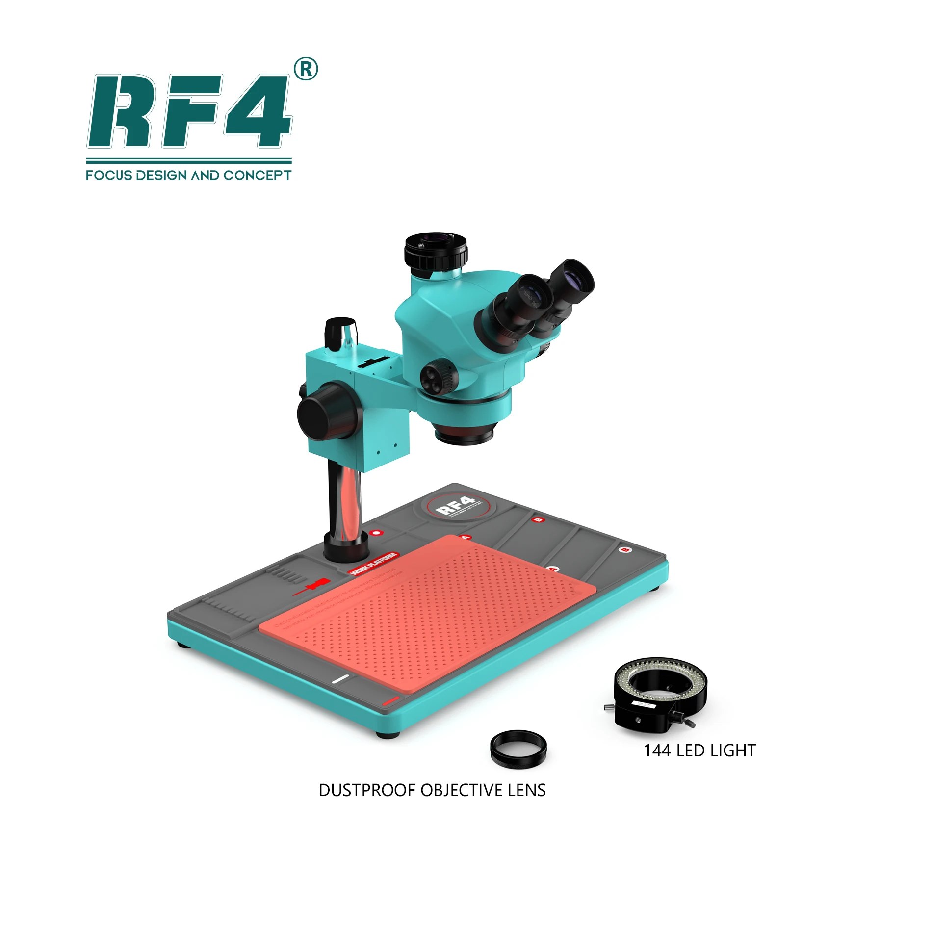 RF4 Microscope Industrial Microscope high clear Camera Silicone Pad Repair Base Phone Fix Tools