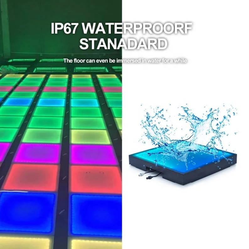 Rainbow Wedding Events colourful of  Led Dancing Floor For Party Banquet Hall Dance Club