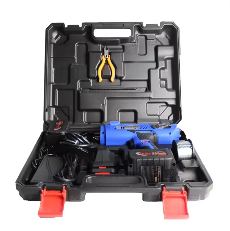 BRZZ Hot sale BT890 Steel Bar Rod wire tie twisting tool rebar ties gun 8-34mm cordless handheld steel bar strapping machine