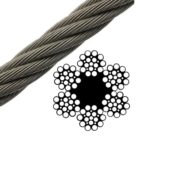 Оцинкованный авиационный кабель 1x7 1x19 7x7 7x19 стальной трос для подъемного крана