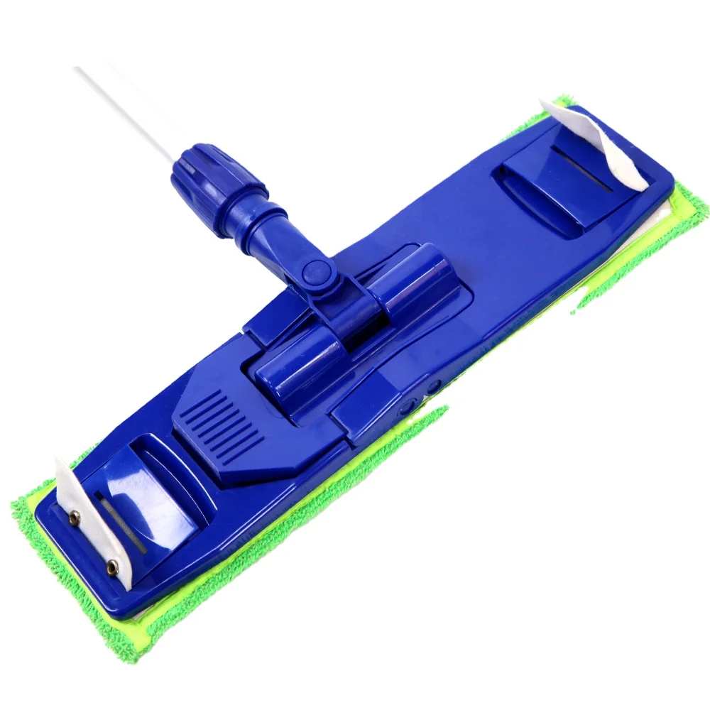 Industrial Plastic flat mop frame with Microfiber mop pad 40cm