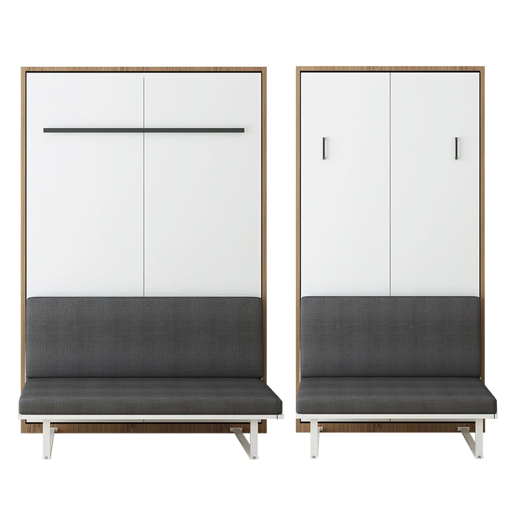 Заводская цена, невидимая Ручная вертикальная настенная кровать, экономия пространства, стабильная Выдвижная Скрытая Складная подъемная кровать с диваном