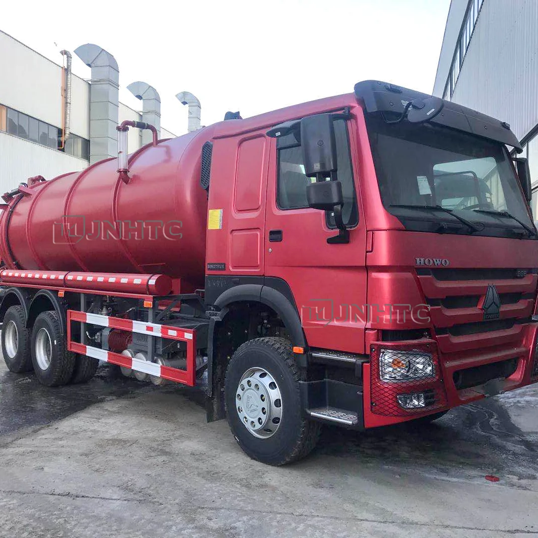 Sinotruk Howo 6x4 8m3 16m3 20m3 vacuum sewage pump suction tank sewage Sucker Sewer Jetting trucks for sale