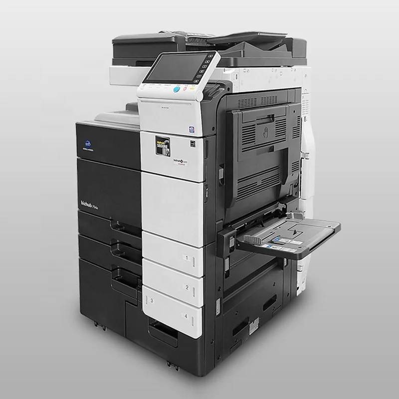 
used A3 High Grade Colored Laser Copier For Konica Minolta C754e Print/Copier/Scan All in One Copier Machine Refurbished 