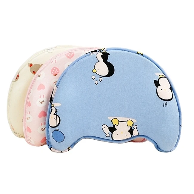 Wholesale Baby Pillow Memory Foam Newborn Baby pillow with Skin friendly Breathable pillow cover
