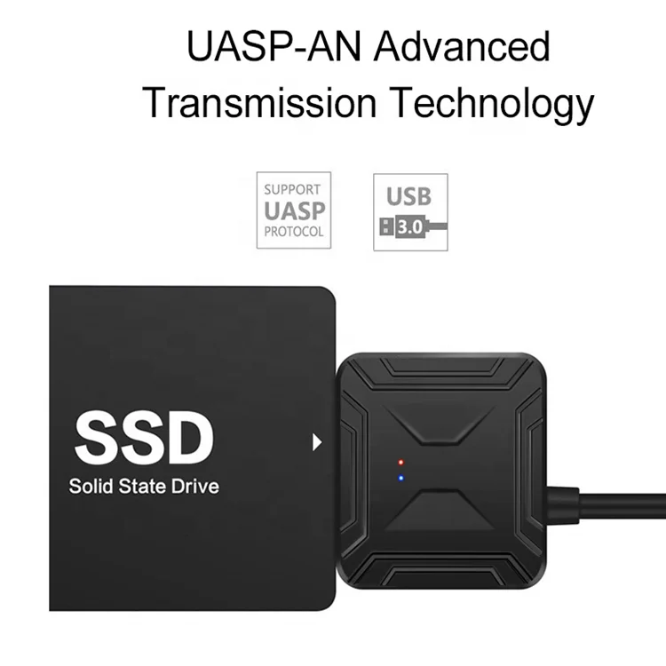 High quality USB 3.0 to SATA Adapter Converter Cable Ports at up to 5Gbps for SATA HDD / SDD BLU-RAY DVD CD-ROM DVD-ROM