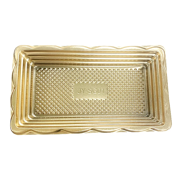 JY-SG01 Plastic Trays for Serving Food clear Lip Plastic Tray 800sets Pack Disposable Plastic Box