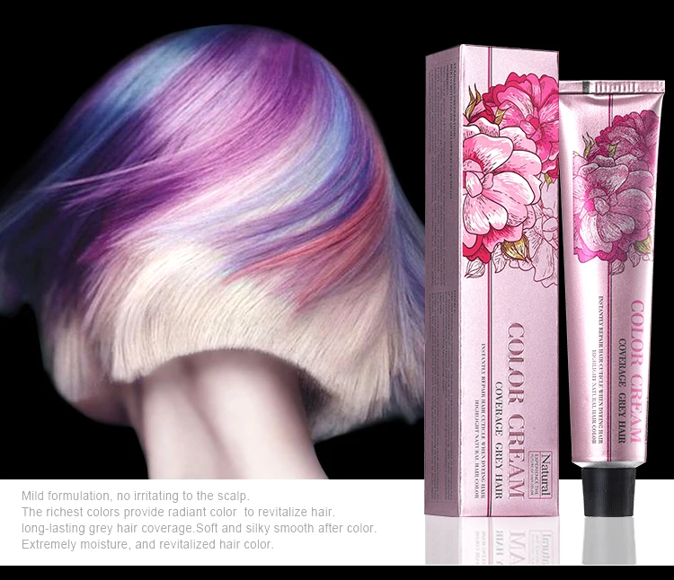 OEM Permanent Home Use Hair Dye Natural Organic No Chemical Hair Dye