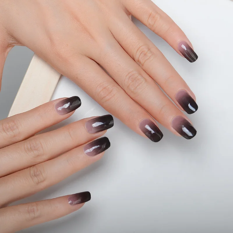 Wholesale Quality 30s Fast Dry Real Gel Nail Stickers Wrap Grid Nails Polish Tickers Wraps Stripe