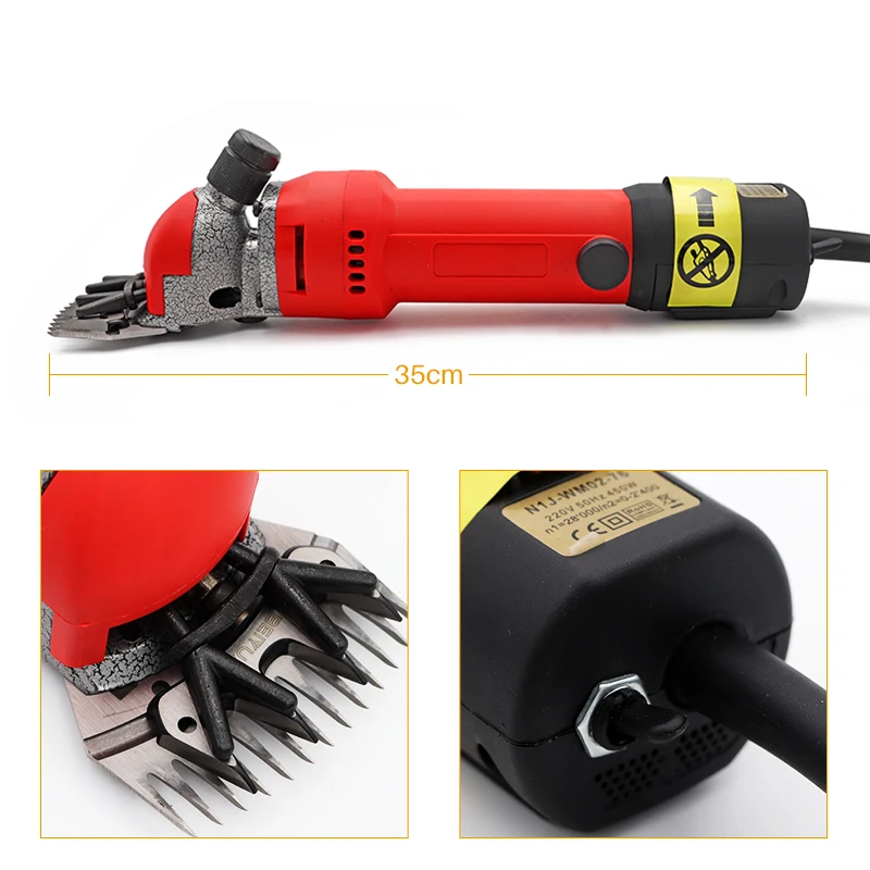 Portable sheep farm electric adjustable speed 13-blade wool shears Hair shaving equipment  sheep clipper