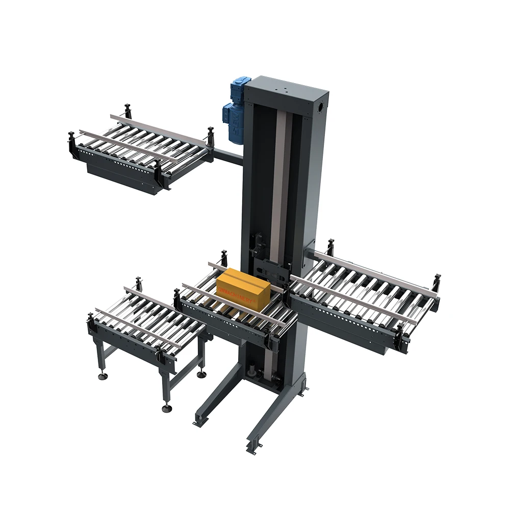 Вертикальный трансферный подъемник поршневого типа, транспортирующий различные направления