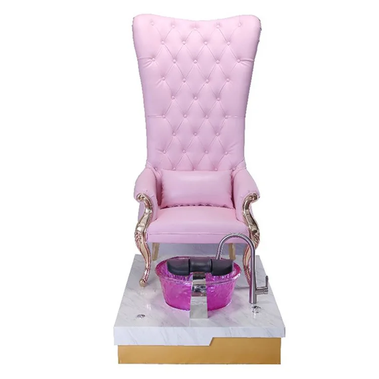 Kisen 2024 new design beauty nail salon spa  White Pink furniture set luxury foot spa massage equipments pedicure chairs