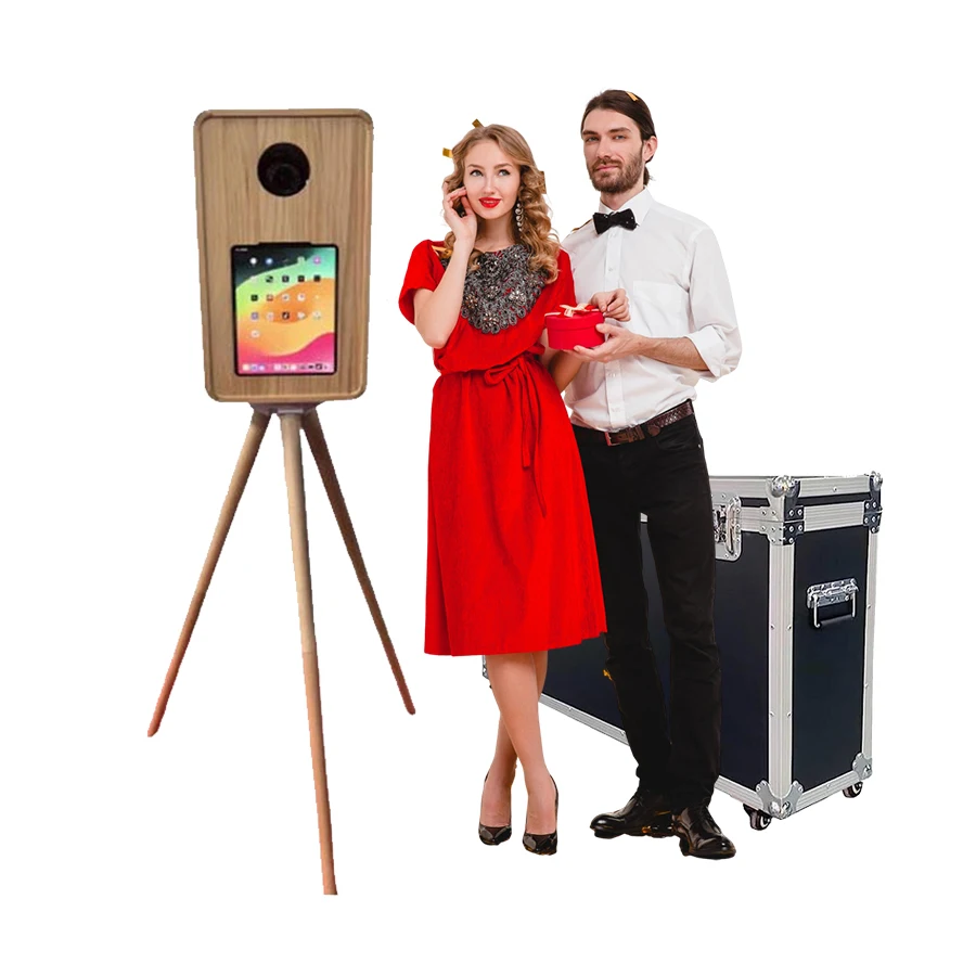 Wooden Ipadbooth 2024 New Design Vintage Photo Booth Shell for 12.9 Ipad for Parties & Events
