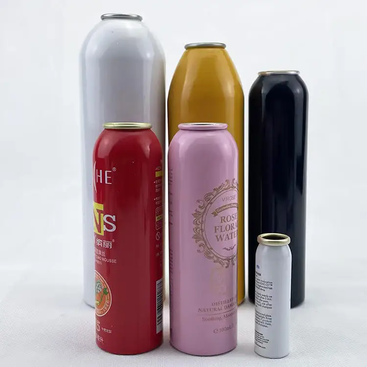 Manufacturers Factory 300ml 400ml 800ml Custom Printing Recyclable Spray Gas Can Empty Aluminum Aerosol Tin Can Oxygen Bottle