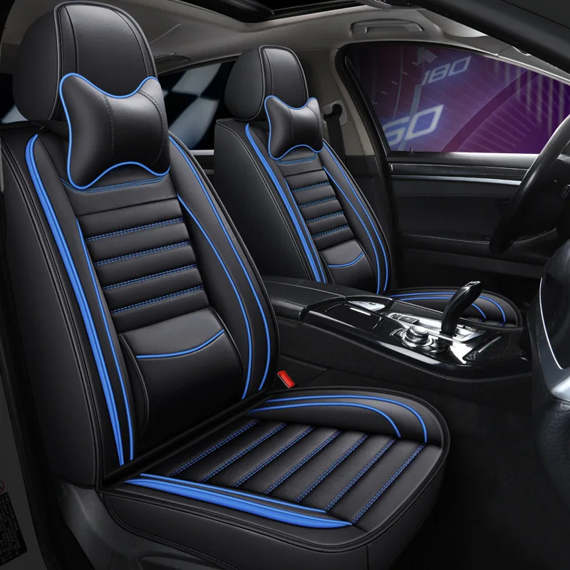 Universal All Weather All Seasons  Car Seat Accessories Car Seat Covers  for 95% Five Seats With Detachable Headrests