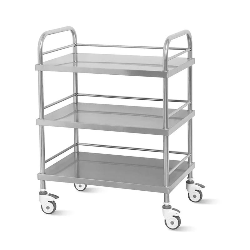 YFQ-T32 Hospital Stainless Steel Emergency Trolley Medicine Trolley