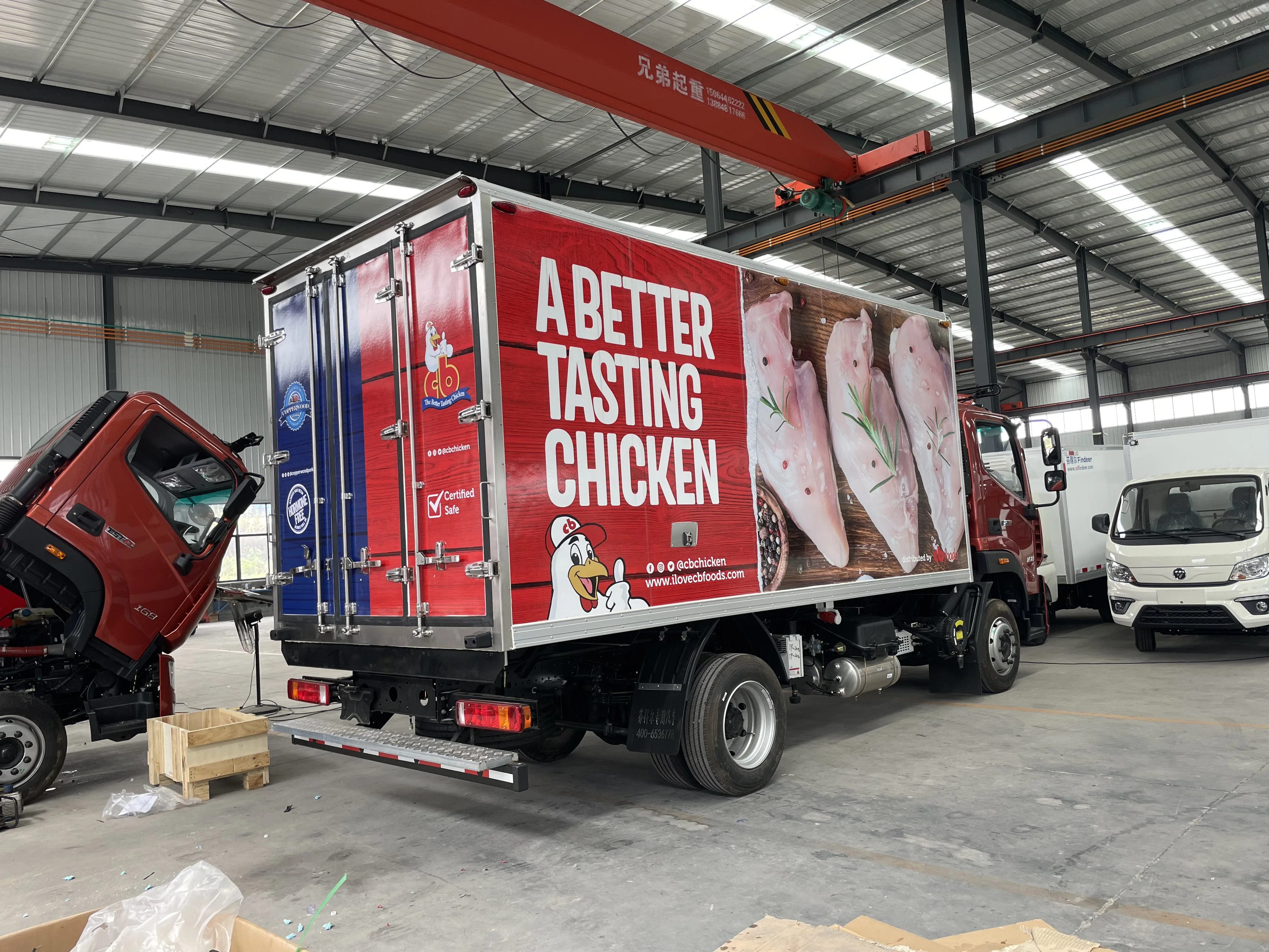 FOTON BONGO brand insulated truck lorry body refrigerated body truck box