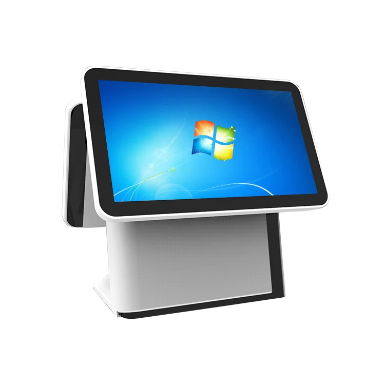 Кассовый аппарат с двойным экраном POs Android или Windows 7 8 10 и сенсорным