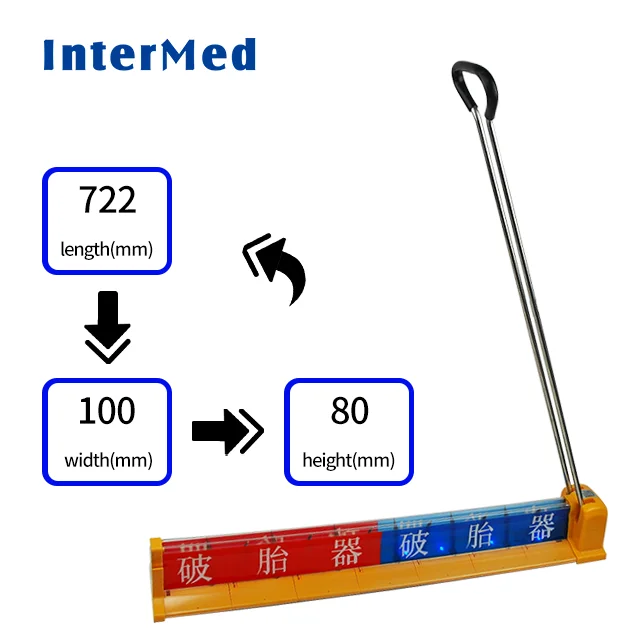 Portable Barricade  Road Safety Police Duty  Traffic Roadblock Spike Tire Puncture Roadblock