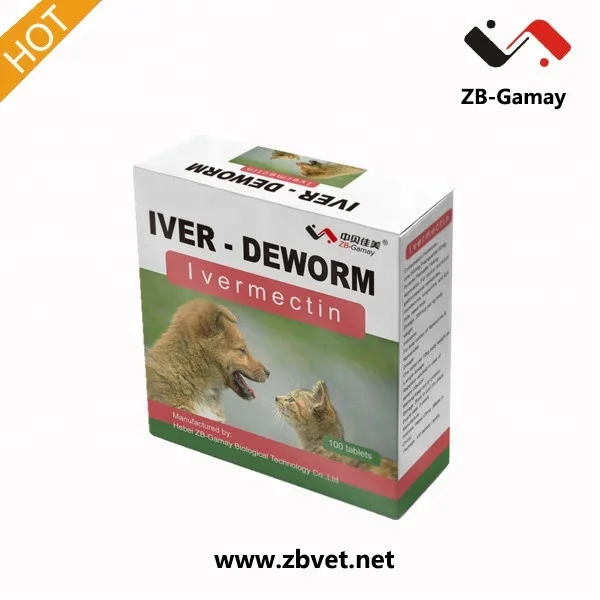 
Factory produce dog dewormer ivermectin tablet 5 mg for dog heartworm 