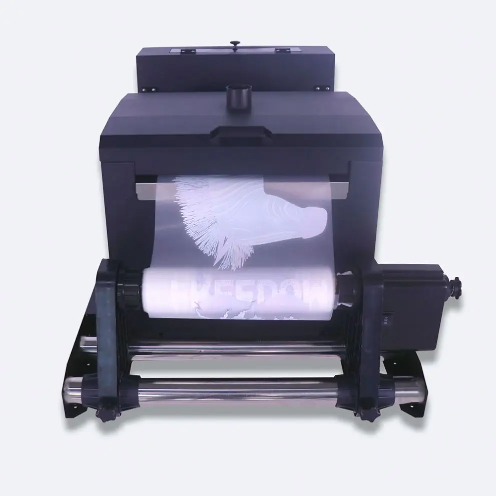 Fully auto intelligent a3 DTF powder shaker machine for dtf printer with drying powder shaking and paper collection functions