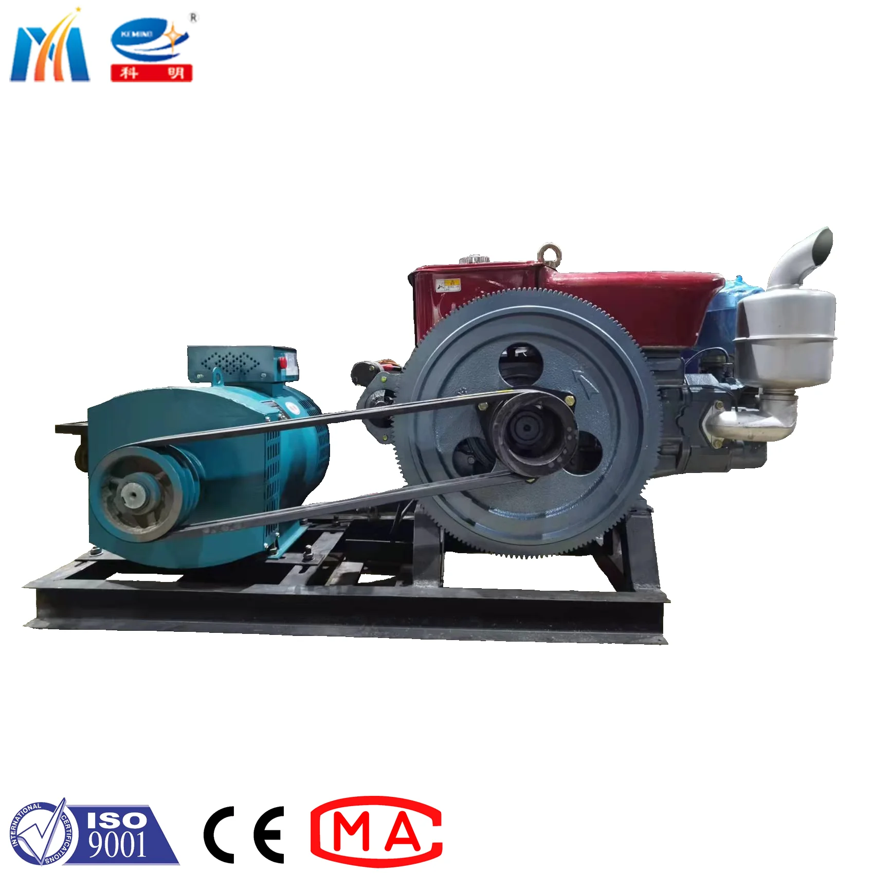 Engineering Applied KEMING Diesel Engine Generator Used for Mortar Spraying Machine