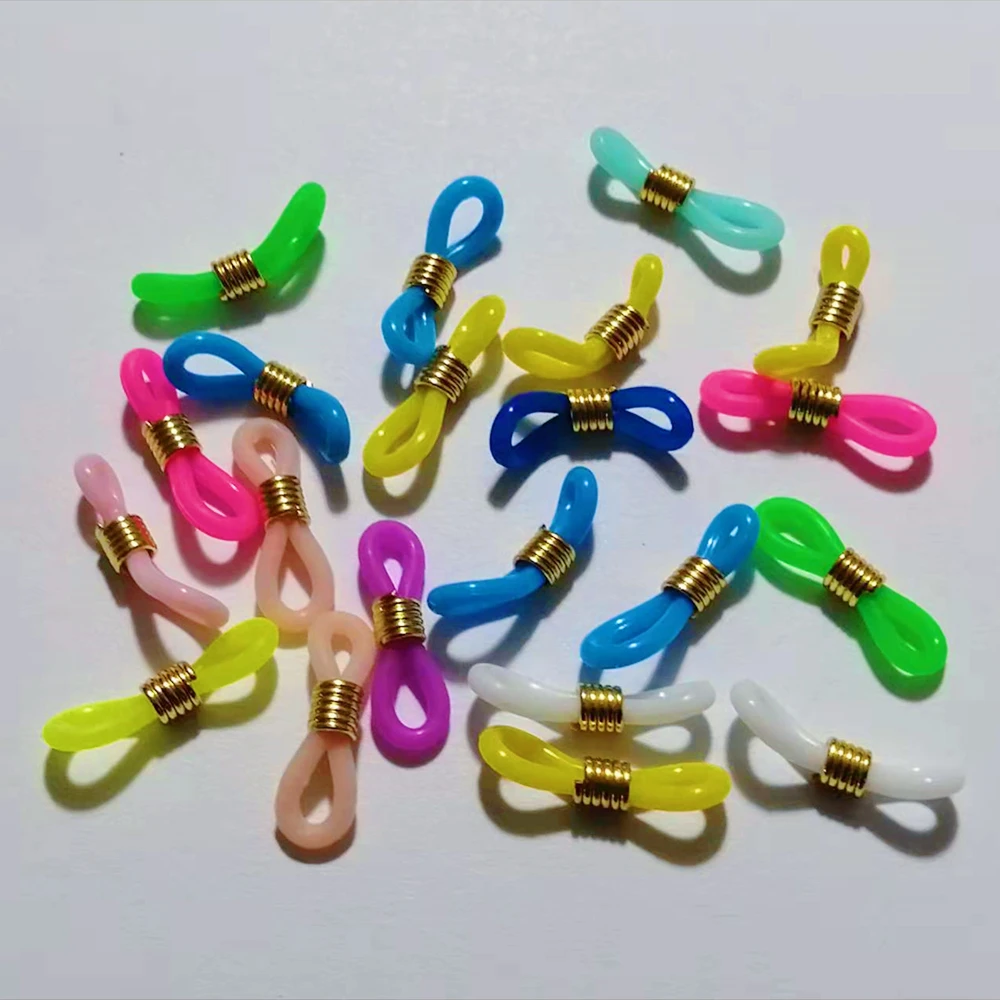 Аксессуары «сделай сам» для очков, противоскользящая Съемная эластичная силиконовая Петля для солнцезащитных очков, стальная пружинная пряжка с никелевым покрытием